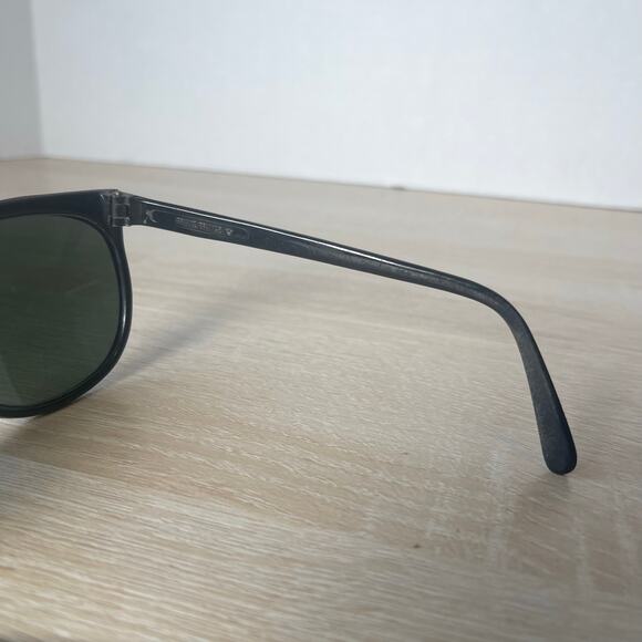 Vintage Bausch and Lomb Sunglasses Frame France Polished Black READ - Picture 6 of 16